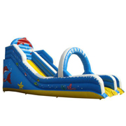 big inflatable slide